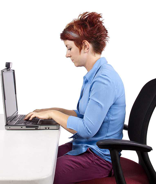 Slumped seating affects work productivity and causes low back dysfunction 