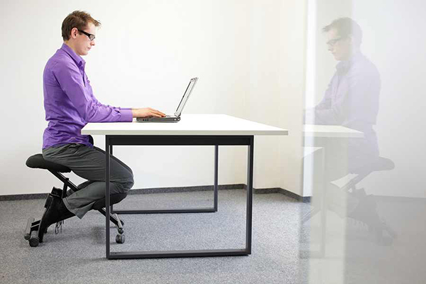 The kneeling chair is an excellent ergonomic seating alternative for forward seating postures.