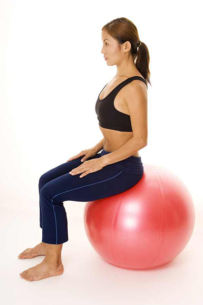 The gym ball is an excellent ergonomic seating alternative that encourage healthy spine postures.